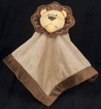 Amy Coe Lion Brown Yellow Lovey Plush Security Blanket